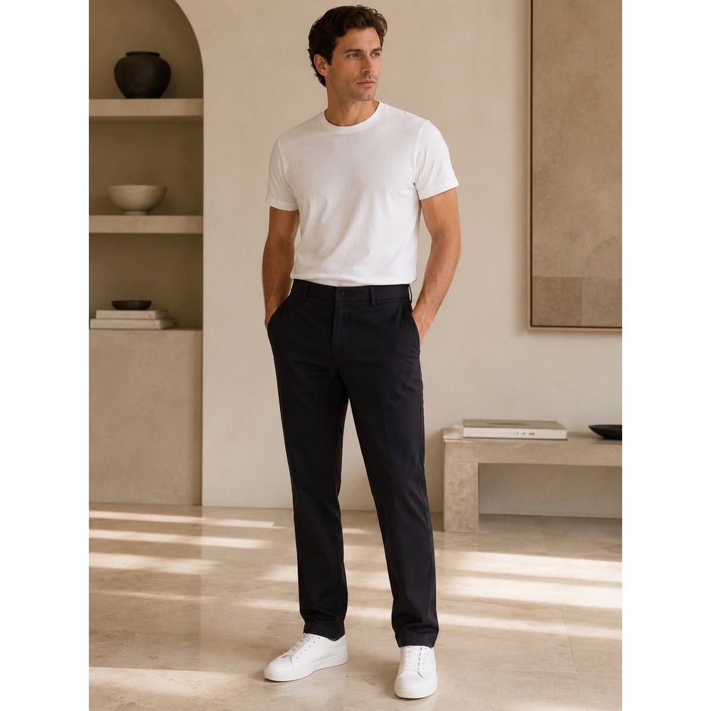 Bearbottom Performance Tour Pant Mens M-30 Black Stretch Tapered Chino 11616